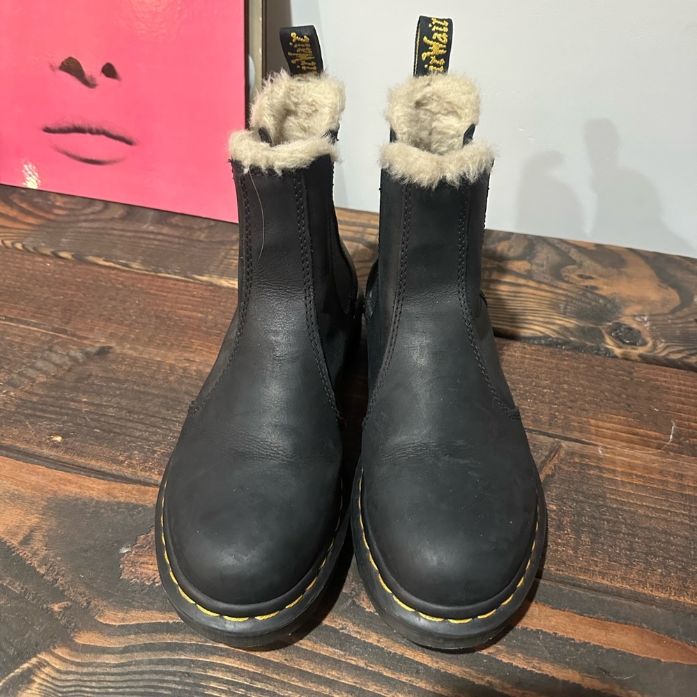 Fur lined Doc Martens